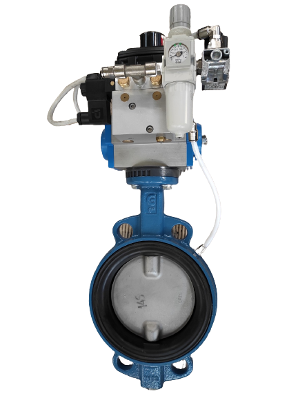 CBN with inflatable butterfly valve