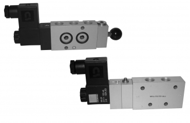 Valves with manual reset function