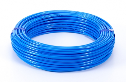 polyethylene tube, blue