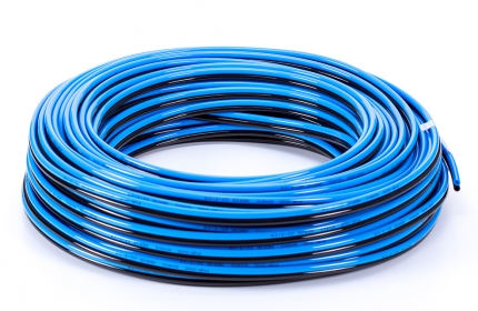 DUO polyurethan tube, blue/black - PU SH A98