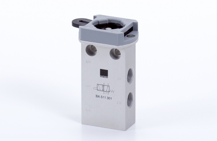 5/2-base valve for manual actuation, G 1/8', side ported