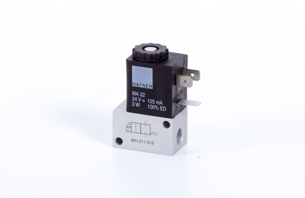 2/2-solenoid-valve, directly actuated, n.c., G 1/8"