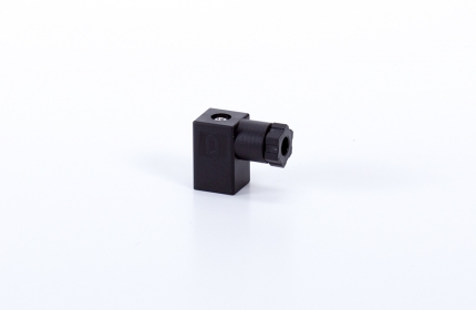 Connector 16mm, DIN C, black assembled