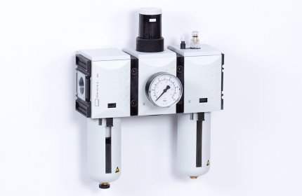 FRL-unit - 8 bar - 5 micron + Pressure gauge (FS-4)