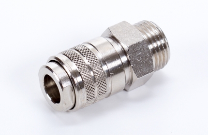 Quick coupling socket, male thread - DN7,5